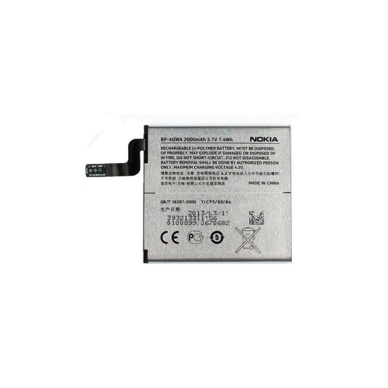 Батарея Nokia BP-4GWA 625 Lumia RM-941 720 Lumia RM-885 2000 mAh