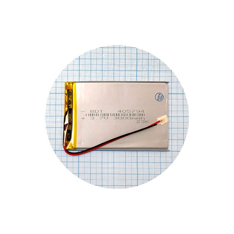 Батарея 95х58х4 мм 3000 mAh 3.7V Батарея 95х58х4 мм 3000 mAh 3.7V