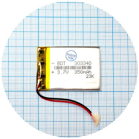 Батарея 42х30х3 мм 350 mAh 3.7V