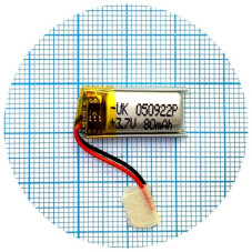 Батарея 22x9,5x5 80 mAh 3,7V