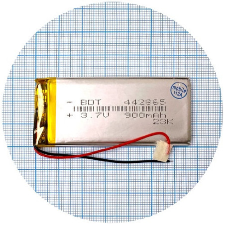 Батарея 67х30х4,5 мм 900 mAh 3.7V