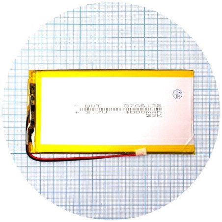 Батарея 127х65х3 мм 4000 mAh 3.7 V