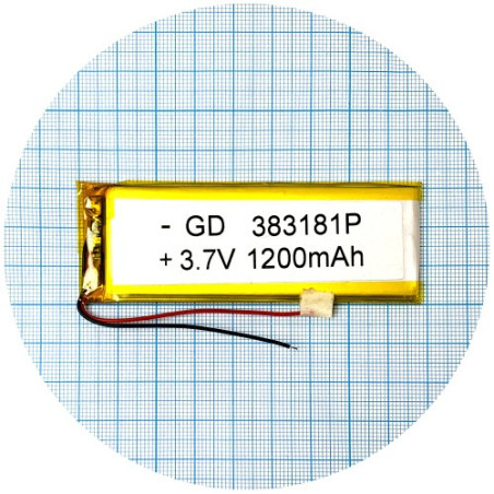 Батарея 82х30х4 мм 1200 mAh 3.7 V
