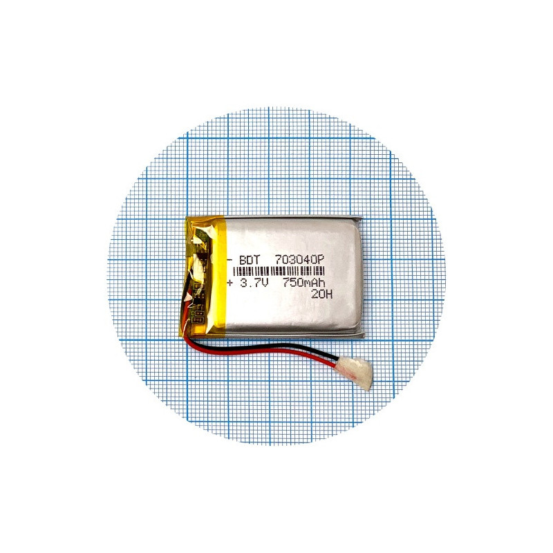 Батарея 41х30х8 мм 750 mAh 3.7V Батарея 41х30х8 мм 750 mAh 3.7V