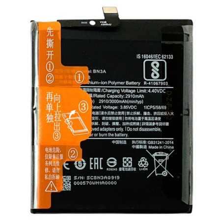Батарея Xiaomi BN3A Redmi Go 3000 mAh M1903C3GG M1903C3GH M1903C3GI