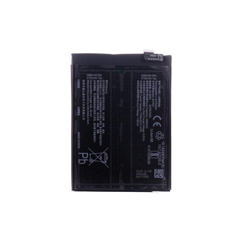 Батарея OnePlus BLPA97 Nord 4 CPH2663 5500 mAh Батарея OnePlus BLPA97 Nord 4 CPH2663 5500 mAh