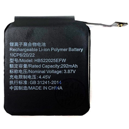 Батарея Huawei HB522025EFW Watch GT 3 42 мм 292 mAh