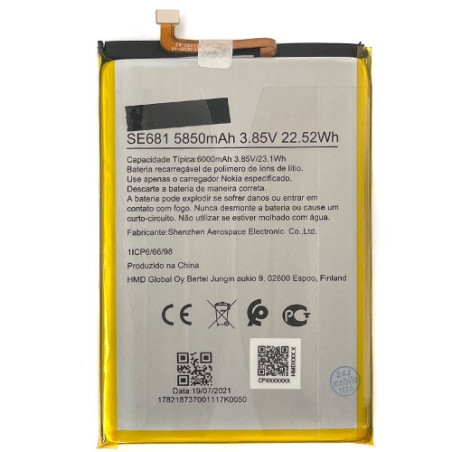 Батарея Nokia SE681 C30 6000 mAh TA-1357 TA-1377 TA-1369 TA-1360 TA-1359