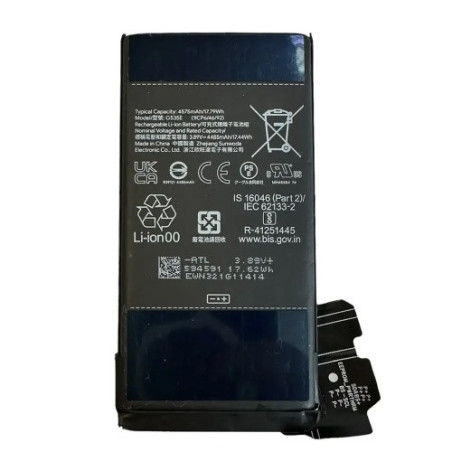 Батарея Google GS35E Pixel 8 GKWS6 G9BQD GA04851-US GZPFO GPJ41 4575 mAh