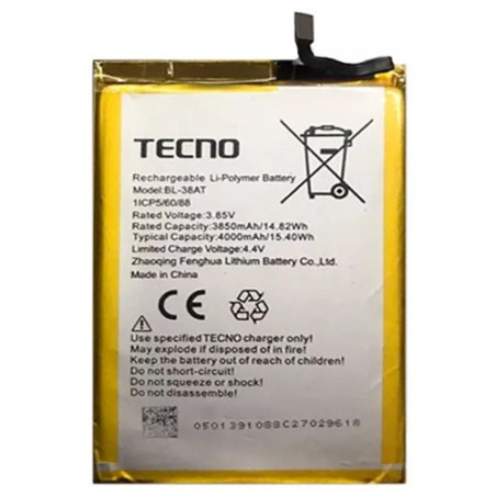Батарея Tecno BL-38AT Pop 2 Power B1P 4000 mAh