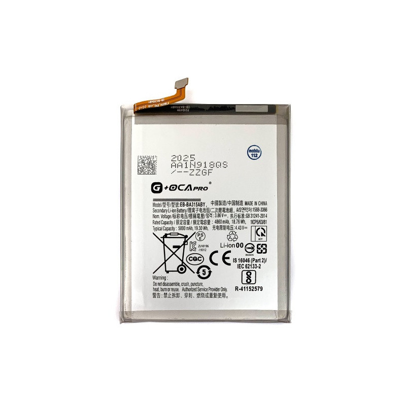 Батарея Samsung EB-BA315ABY Galaxy A31 A315F Galaxy A32 A325F A22 4G A225F G OCA Pro 4860 mAh Батарея Samsung EB-BA315ABY Galaxy A31 A315F Galaxy A32 A325F A22 4G A225F G OCA Pro 4860 mAh