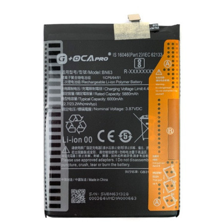 Батарея Xiaomi BN63 Xiaomi Redmi 10 Prime 21061119BI Xiaomi Redmi 10 Prime 2022 22011119TI 2022 OCA Pro