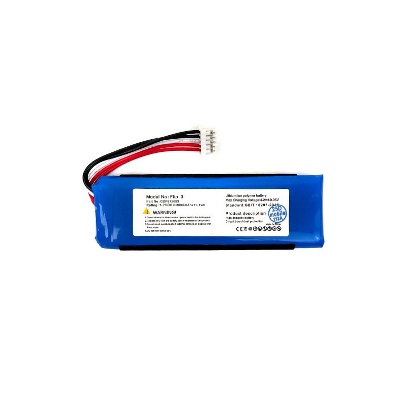 Батарея JBL GSP872693 Flip 3 4 3000 mAh