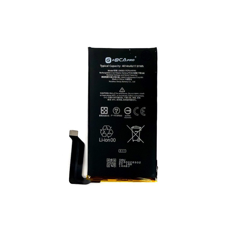 Батарея Google GMSB3 GB7N6 G9S9B16 Pixel 6 G OCA Pro 4614 mAh