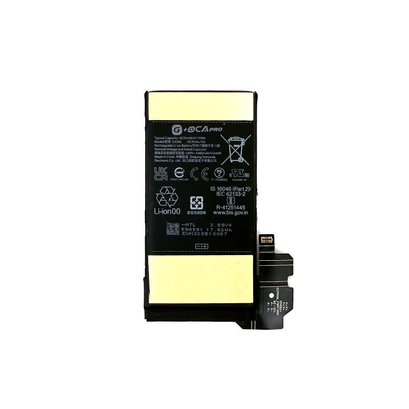 Батарея Google GS35E Pixel 8 G OCA Pro 4575 mAh GKWS6 G9BQD GA04851-US GZPFO GPJ41