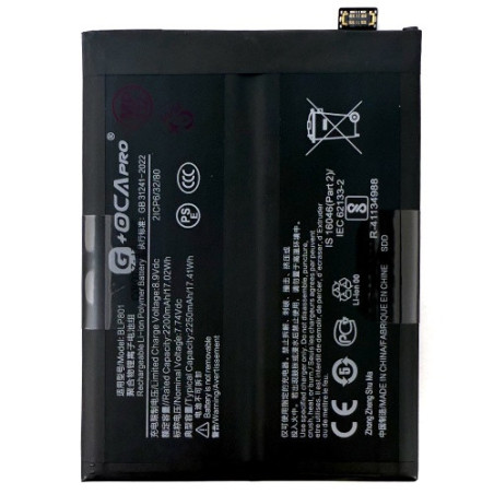 Батарея OnePlus 8T KB2001 KB2000 KB2003 KB2005 9R BLP801 G OCA Pro 4500 mAh