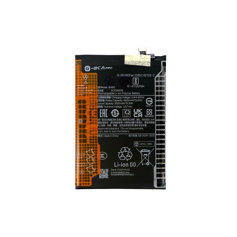 Батарея Xiaomi BN5G Redmi 10C 220333QAG 220333QBI 220333QNY 220333QL 10A 220233L2C 220233L2G 220233L2I OCA Pro 5000 mAh
