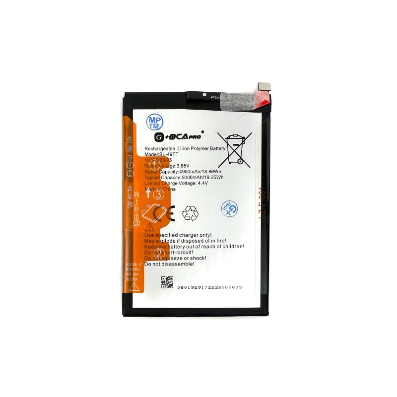 Батарея Tecno BL-49FT Spark 9 8 8P 8C 7 Pro 7P 6 Go 5 5 Pro 5 Air Spark Go 2020 2021 2022 Pop 4 4 LTE 4 Pro 5 4900 mAh
