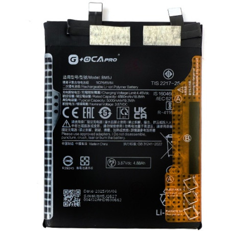 Батарея Xiaomi BM5J 12T 22071212AG 12T Pro 22081212UG 22081212G G OCA Pro 5000 mAh