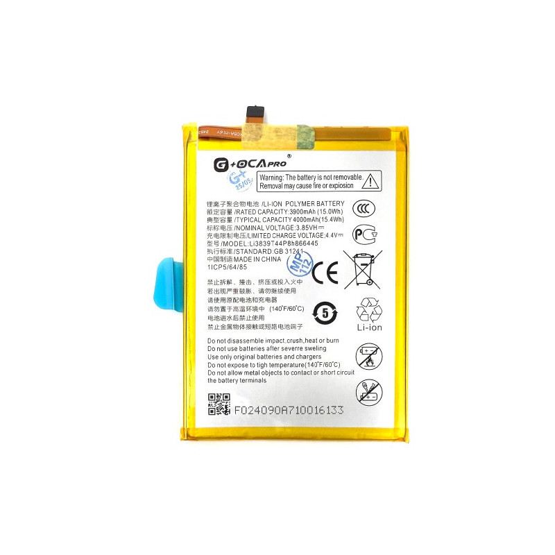Батарея ZTE Li3839T44P8h866445 Blade A7S 2020 A7020 Blade A71 G OCA Pro 3900 mAh Батарея ZTE Li3839T44P8h866445 Blade A7S 2020 A7020 Blade A71 G OCA Pro 3900 mAh