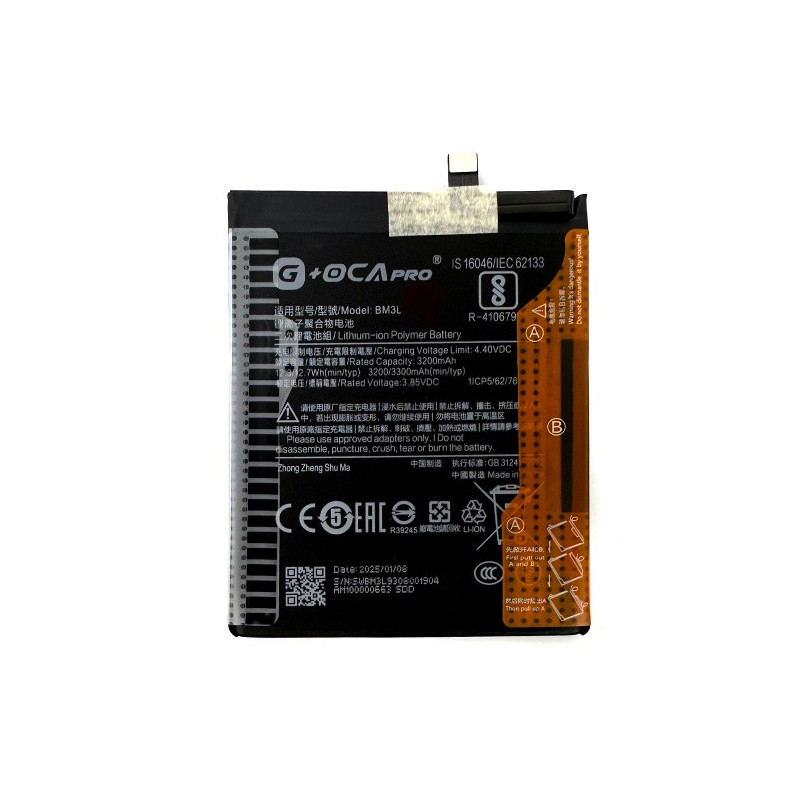 Батарея Xiaomi BM3L G OCA Pro Mi 9 Mi9 M1902F1G 3300 mAh