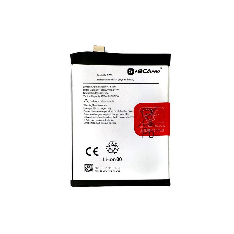 Батарея OnePlus BLP785 Nord AC2001 AC2003 G OCA Pro 4115 mAh Батарея OnePlus BLP785 Nord AC2001 AC2003 G OCA Pro 4115 mAh