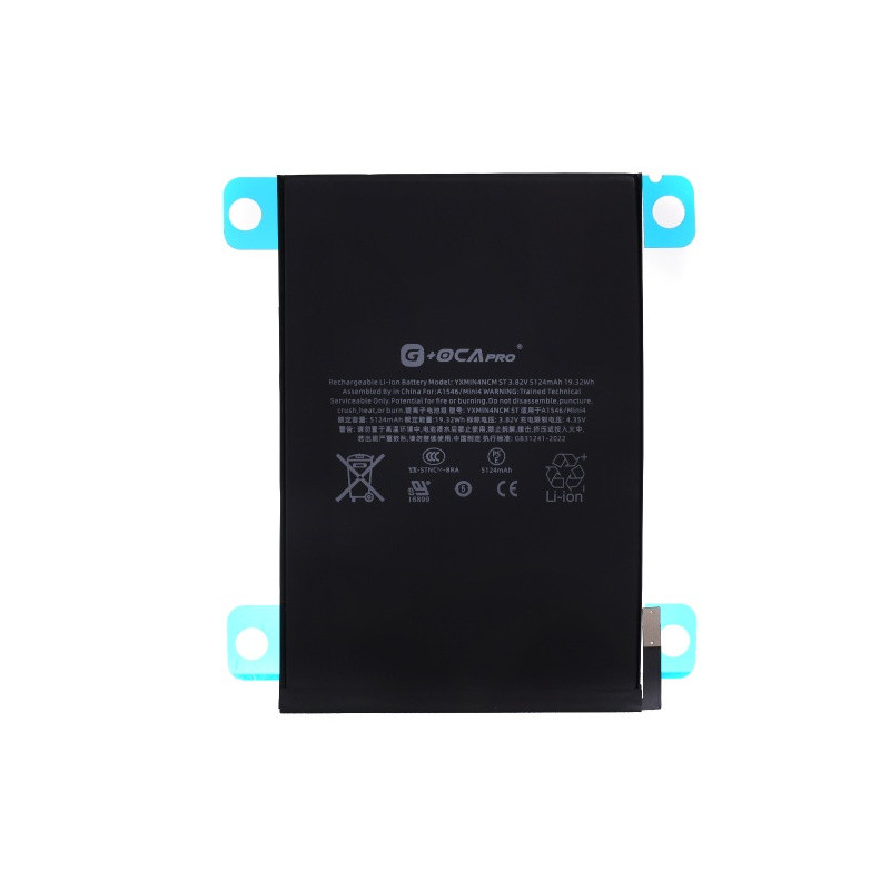 Батарея Apple iPad Mini 4 A1546 A1538 A1550 G OCA Pro 5124 mAh Батарея Apple iPad Mini 4 A1546 A1538 A1550 G OCA Pro 5124 mAh