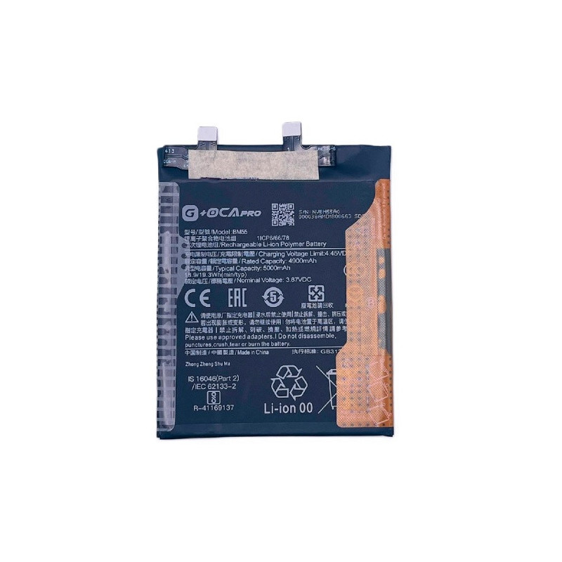 Батарея Xiaomi BM55 Mi 11 Pro M2102K1AC Mi 11 Ultra M2102K1G M2102K1C G OCA Pro 5000 mAh Батарея Xiaomi BM55 Mi 11 Pro M2102K1AC Mi 11 Ultra M2102K1G M2102K1C G OCA Pro 5000 mAh
