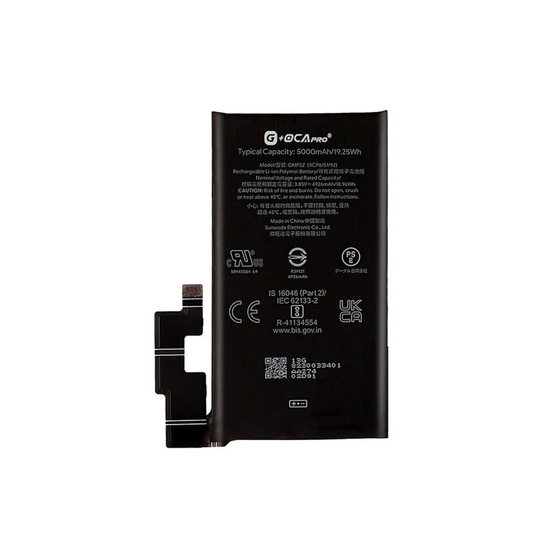 Батарея Google GMF5Z Pixel 7 Pro GP4BC GE2AE G OCA Pro 5000 mAh