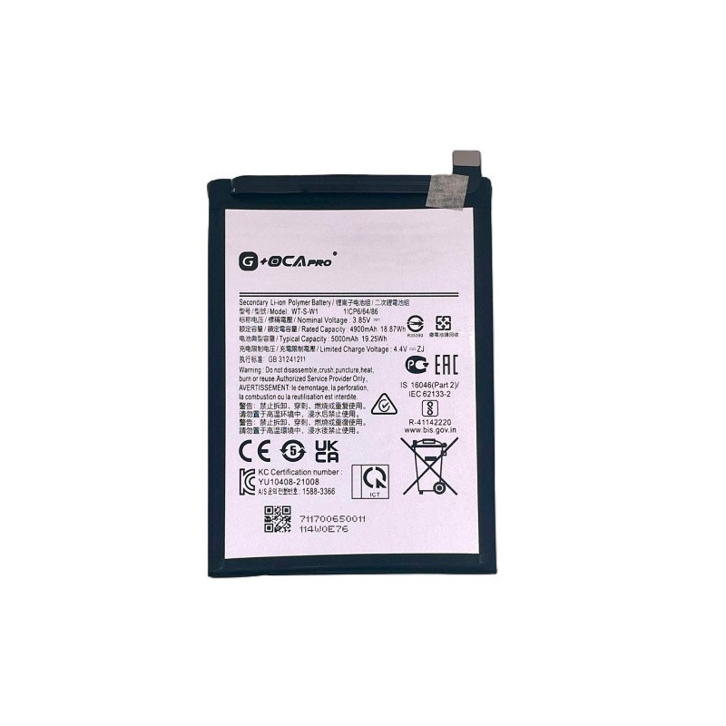 Батарея Samsung SCUD-WT-W1 Galaxy A04 SM-A045F SM-A045F DS A04e A045F A22 5G SM-A226B SM-A226B DS SM-A226B DSN 5000 mAh