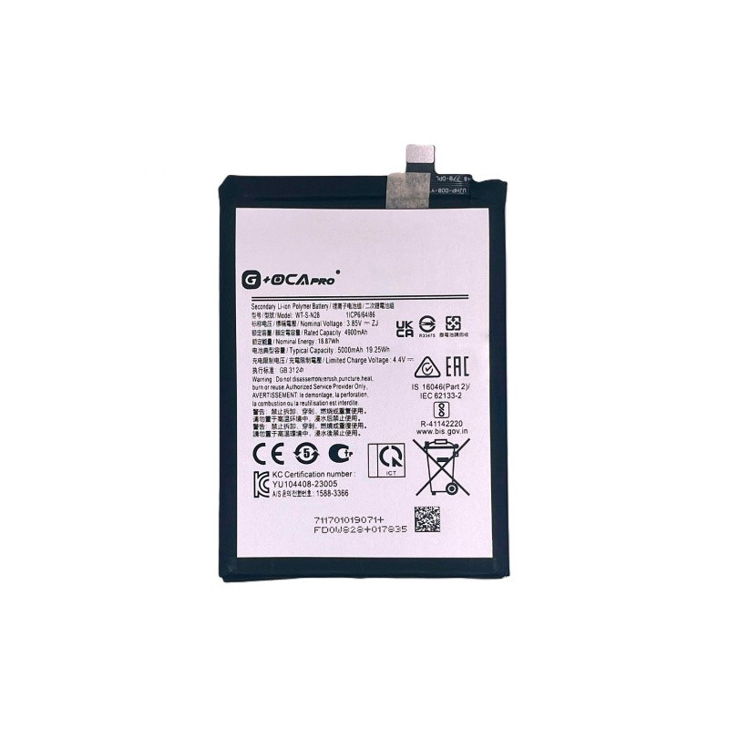 Батарея Samsung WT-S-N28 Galaxy A05 SM-A055F SM-A055F DS SM-A055M SM-A055M DS A055F G OCA Pro 5000 mAh