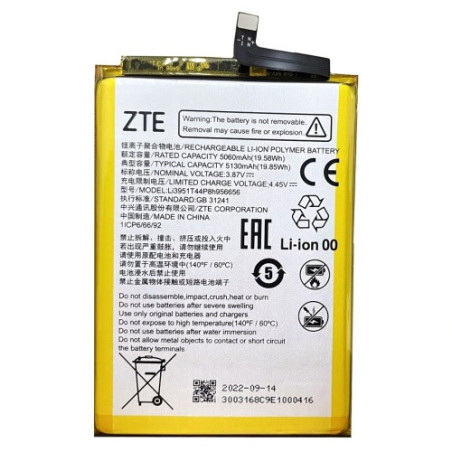 Батарея ZTE Li3951T44P8h956656 Blade V40 5130 mAh