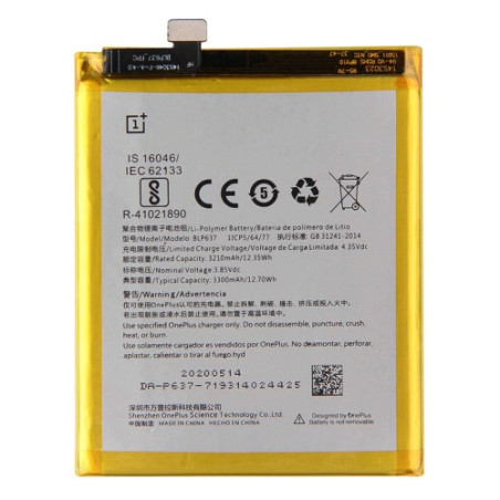 Батарея OnePlus 5T BLP637 AAA A5010