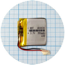 Батарея 30х30х4 мм 350 mAh 3.7V