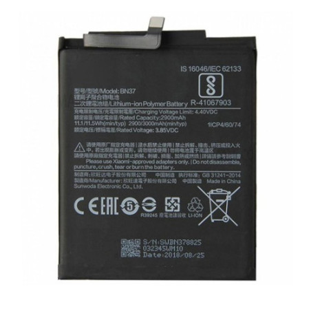 Батарея Xiaomi BN37 AAA Redmi 6 6A M1804C3DG M1804C3DH M1804C3DI