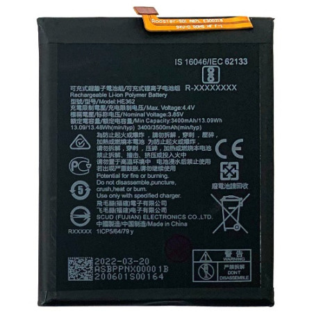 Батарея Nokia 8.1 HE362 HE363 HE376 HE377 3.1 X71 TA-1099 TA-1113 TA-1115 TA-1131 TA-1119 TA-1121 TA-1128 3400 3500 mAh