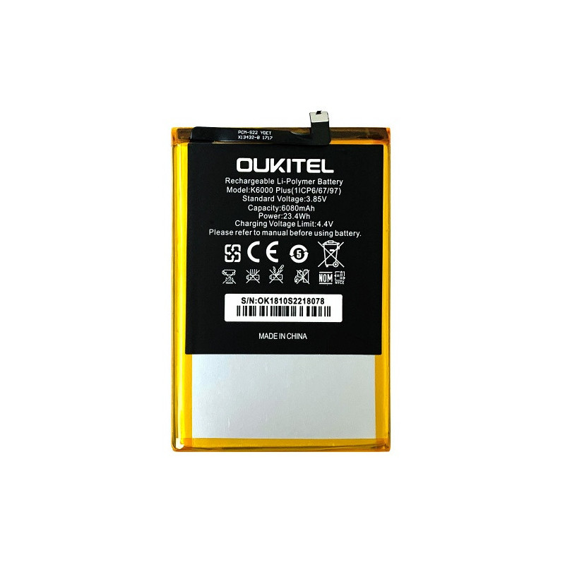 Батарея Oukitel K6000 Plus 6080 mAh