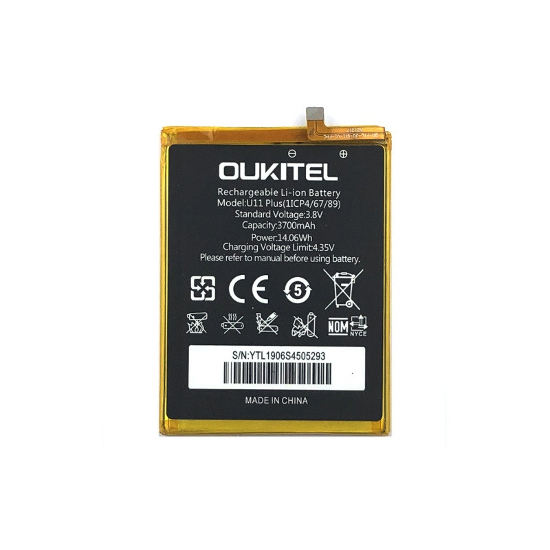 Батарея Oukitel U11 Plus 3700 mAh