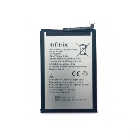 Батарея Infinix BL-49FX Hot 8 10 Lite X657B 10S X689B X689 X689D 10T 12i X665B X665 20i X665C Smart 6 6 Plus 6 HD AAA