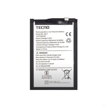 Батарея Tecno BL-49LT Camon 19 CI6N AAA