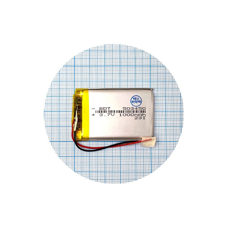 Батарея 51х34х5 мм 1000 mAh 3.7V