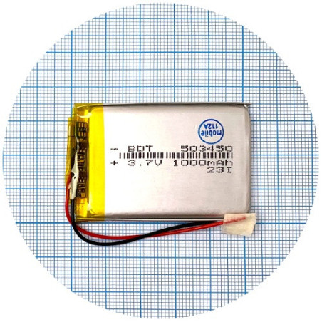 Батарея 51х34х5 мм 1000 mAh 3.7V