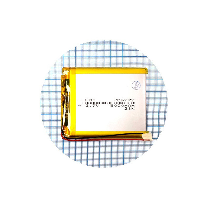 Батарея 76х60х7 мм 5000 mAh 3.7V Батарея 76х60х7 мм 5000 mAh 3.7V