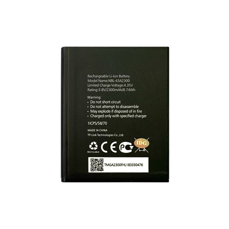 Батарея TP-Link NBL-43A2300 Neffos C5A TP703 C5S TP704
