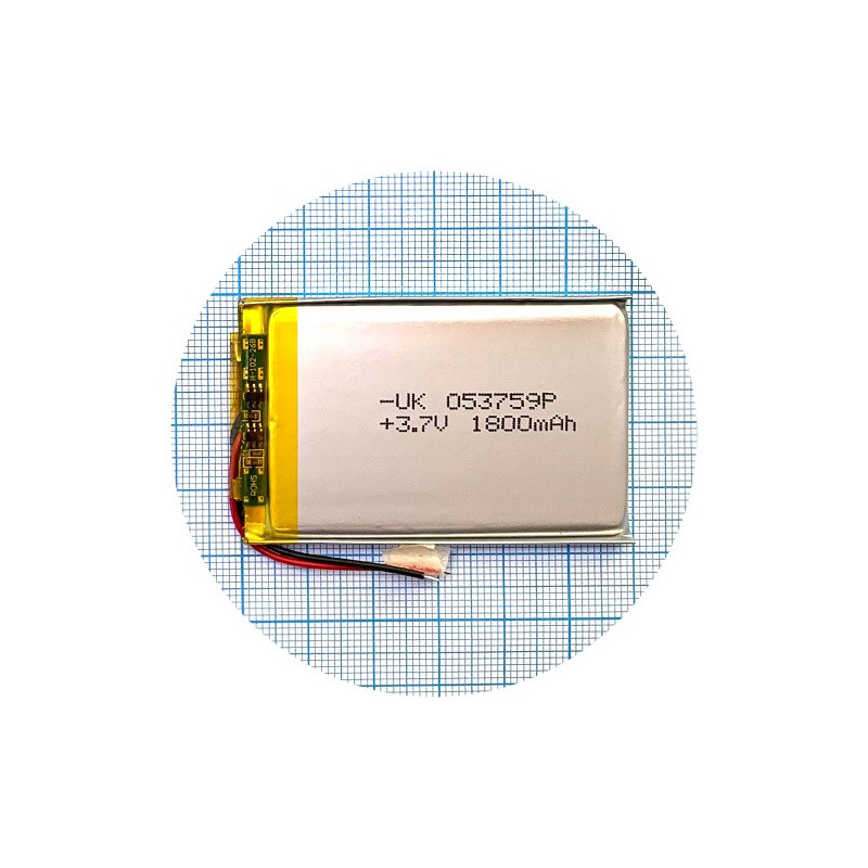 Батарея 60x37x5 1800 mAh 3.7V Батарея 60x37x5 1800 mAh 3.7V