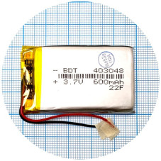 Батарея 49х30х4 мм 600 mAh 3.7V