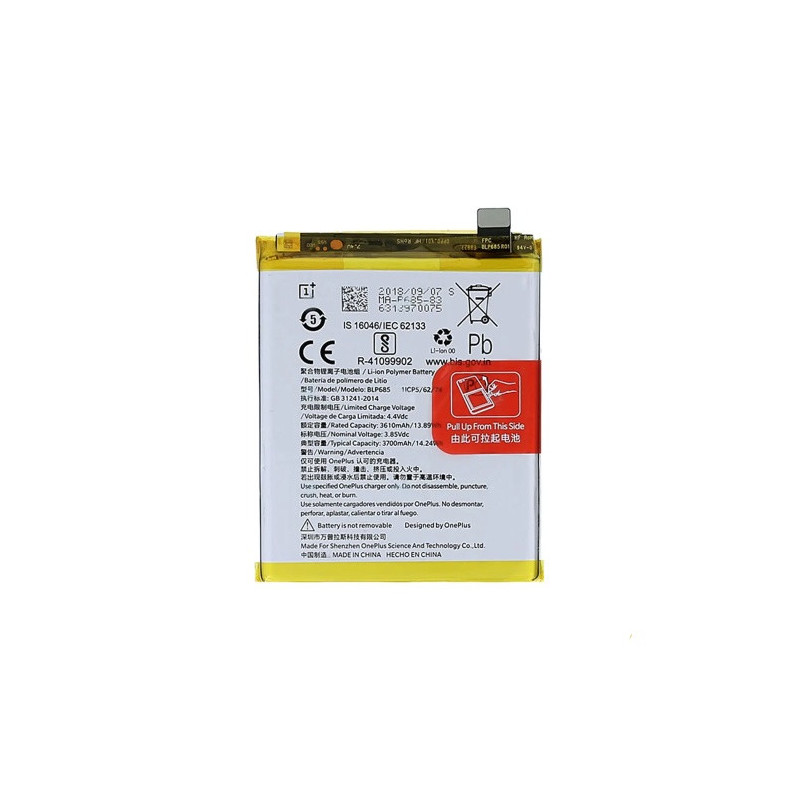 Батарея OnePlus 6T BLP685 OnePlus 7 GM1903 AAA A6010 A6013