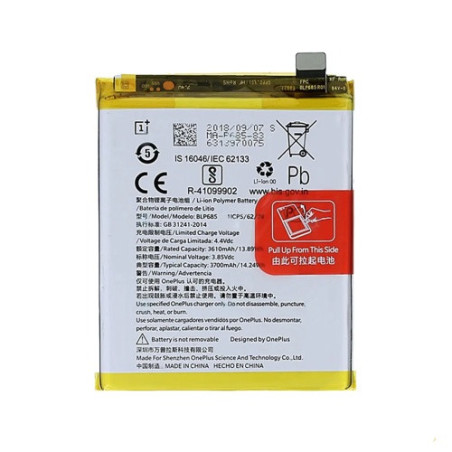 Батарея OnePlus 6T BLP685 OnePlus 7 GM1903 AAA A6010 A6013