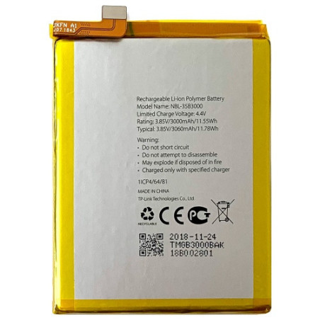 Батарея TP-Link NBL-35B3000 Neffos C7 3000 mAh