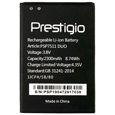 Батарея Prestigio PSP7511 Muze B7 AAA